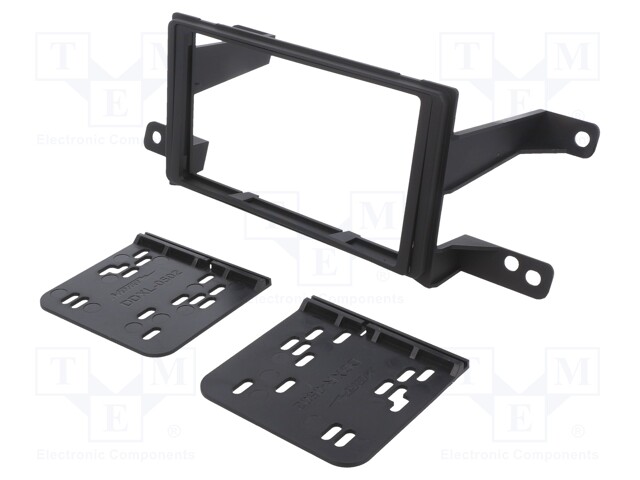 Radio mounting frame; Toyota; 2 DIN; matt black