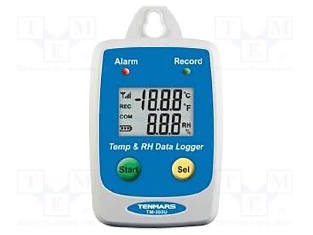 Data logger; temperature,humidity; ±0,6°C; ±3%; -40÷85°C; IP54