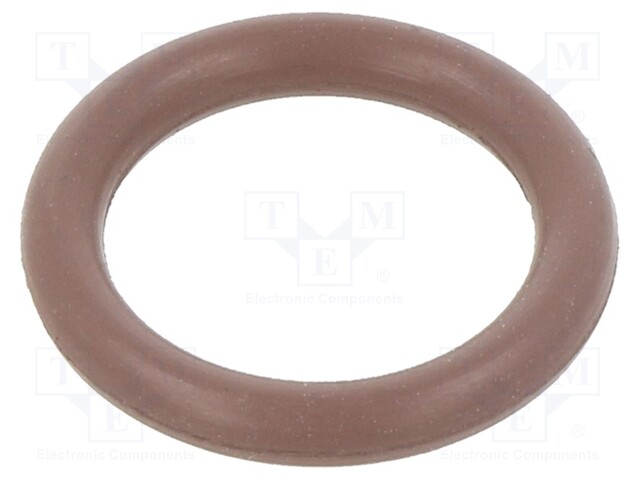 O-ring gasket; FPM; D: 2mm; Øint: 10mm; brown; -20÷200°C