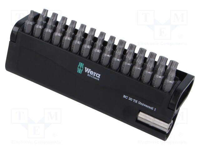 Kit: screwdriver bits; Torx®; 25mm; Mounting: 1/4" (C6,3mm)