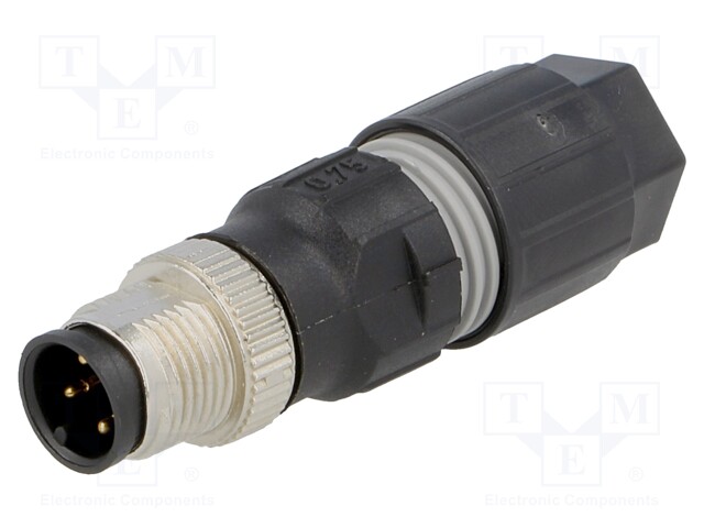 Plug; M12; PIN: 4; male; A code-DeviceNet / CANopen; for cable; IDC