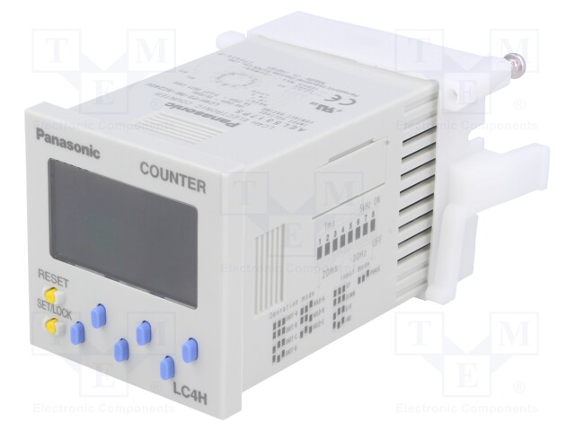 Counter: electronical; 2x LCD; pulses; 999999; SPDT; PIN: 11