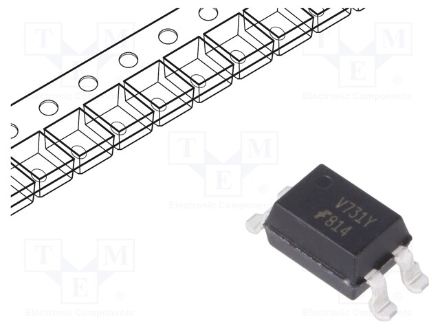 Optocoupler; SMD; Channels: 1; Out: transistor; Uinsul: 5kV; Uce: 70V