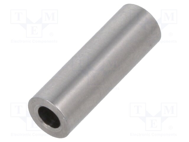 Spacer sleeve; 2.6mm; cylindrical; stainless steel; Øint: 5mm