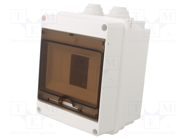 Enclosure: for modular components; IP40; white; No.of mod: 6