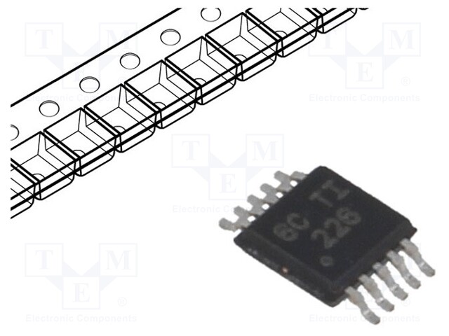 Instrumentation amplifier; Uoper: 3.3V; VSSOP10; Uin: 0÷36V