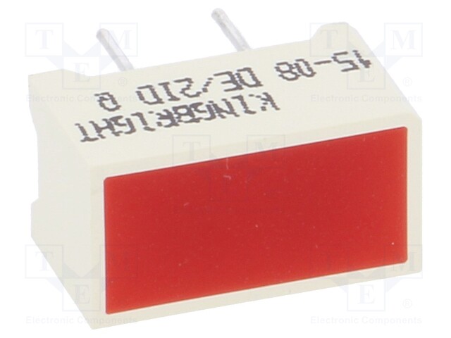 LED backlight; red; Lens: diffused,red; λd: 625nm; 9÷31mcd; 120°