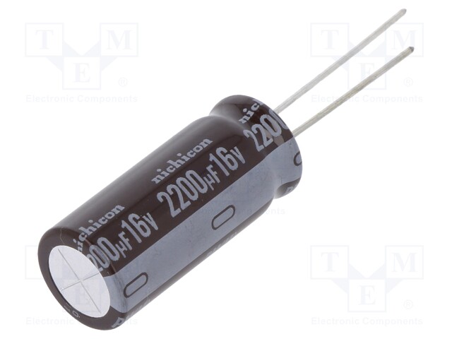 Capacitor: electrolytic; low impedance; THT; 2200uF; 16VDC; ±20%