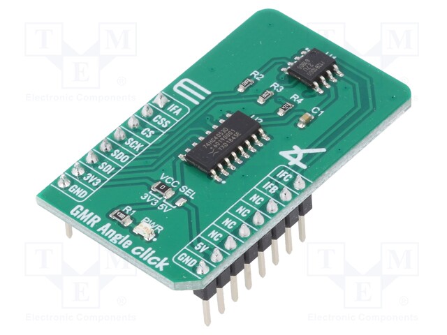 Click board; tilt sensor; GPIO,SPI; TLI5012B E1000; 3.3/5VDC