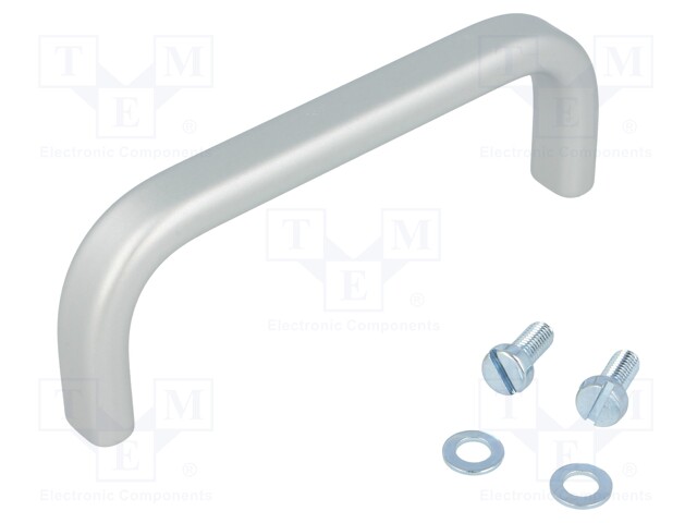 Handle; Mat: aluminium; grey; H: 39mm; L: 108mm; W: 12mm