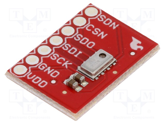 Sensor: atmospheric; barometer; SPI; IC: MPL115A1; pin strips