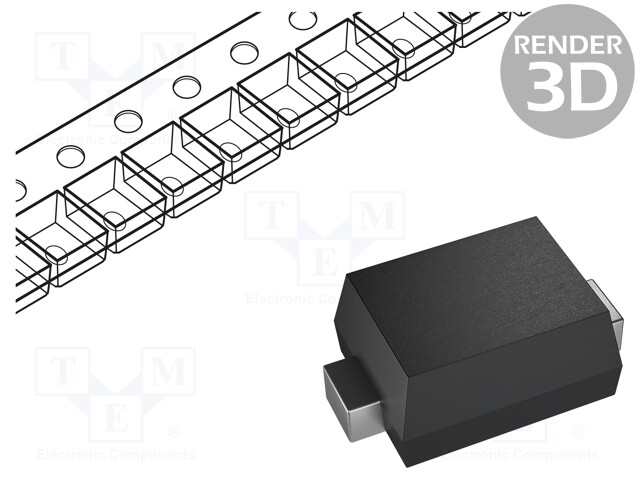 Diode: Schottky rectifying; SMD; 60V; 1.4A; 2.4ns; SOD923