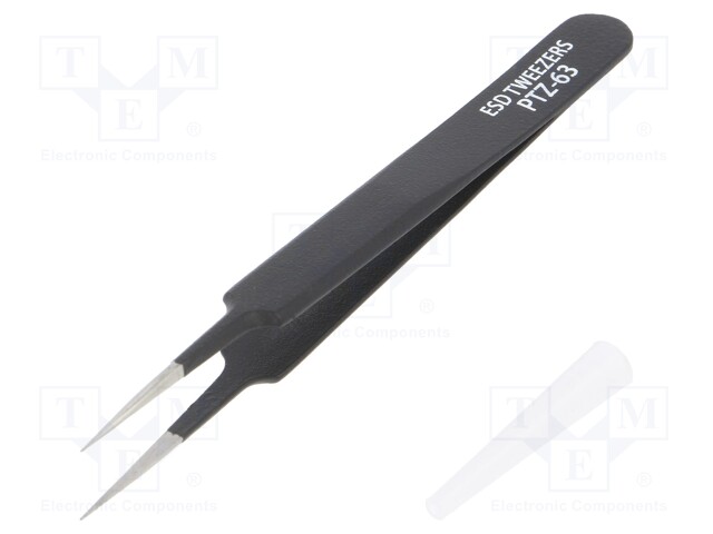 Tweezers; Blade tip shape: sharp; Tweezers len: 113mm; ESD