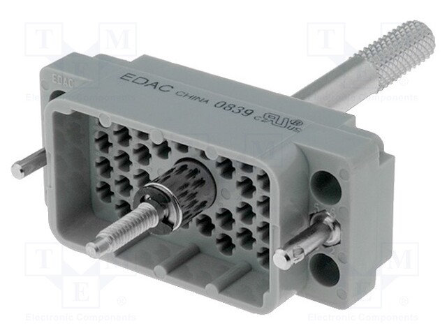 Connector: rectangular; plug; hermaphrodite; Mat: polycarbonate