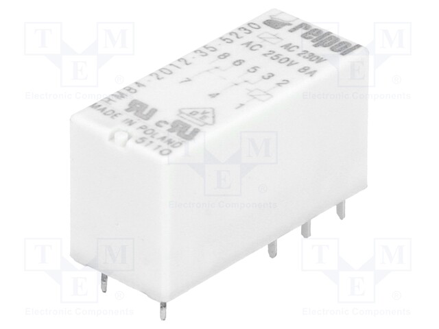 Relay: electromagnetic; DPDT; Ucoil: 230VAC; 8A/250VAC; 8A/24VDC