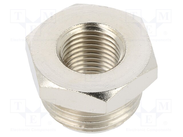 Nipple; reductive; Mat: nickel plated brass; 300°C