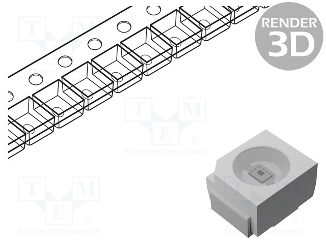 LED; SMD; 3528; blue; 3.5x2.8x1.9mm; 120°; 2.8÷3.4V; 20mA; λd: 467nm