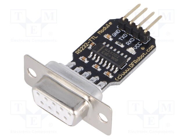 Module: converter; RS232/TTL; MAX202; D-Sub 9pin,pin strips; 5VDC