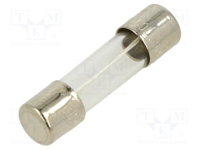 Fuse: fuse; time-lag; 250mA; 250VAC; cylindrical,glass; 5x20mm