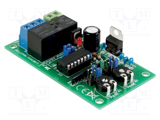 Timer; 12÷24VDC; for intermittent operations; 80x45x22mm