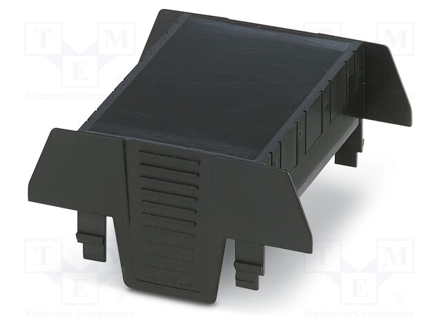 Cover; for enclosures; UL94HB; Series: EH 70; Mat: ABS; black; 70mm