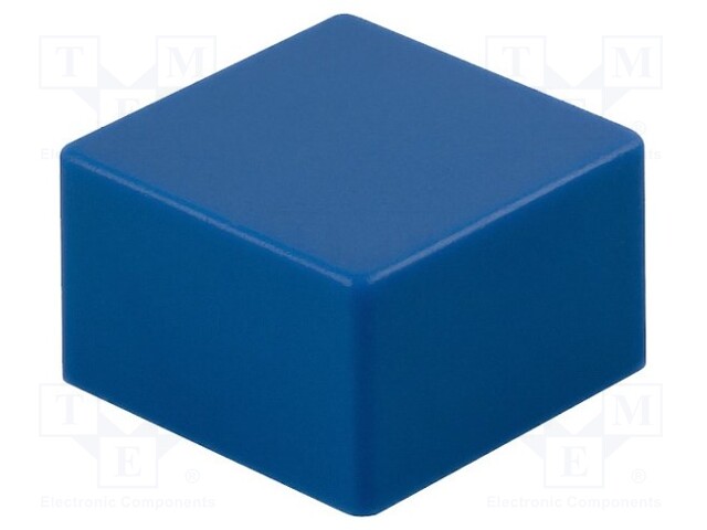 Button; square; Application: B3F-4,B3F-5,B3W; 9x9mm; Colour: blue