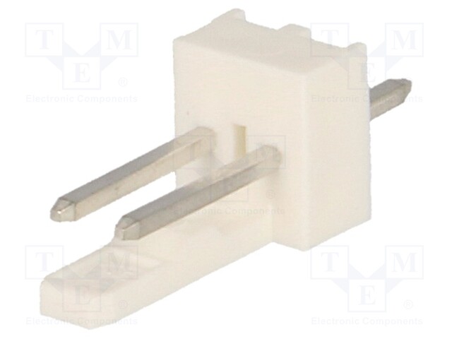 Socket; wire-board; male; KK 254; 2.54mm; PIN: 2; THT; 4A; tinned