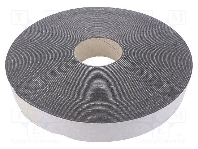 Tape: sealing; W: 40mm; L: 30m; Thk: 2mm; grey; rubber hot-melt; 130%