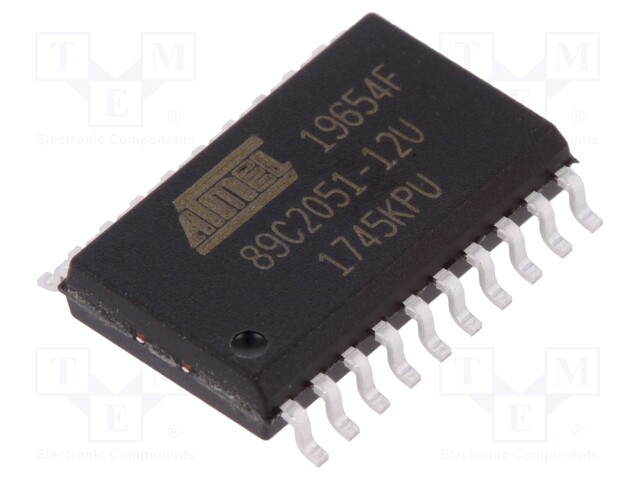 Microcontroller 8051; Flash: 2kx8bit; SRAM: 128B; Interface: UART