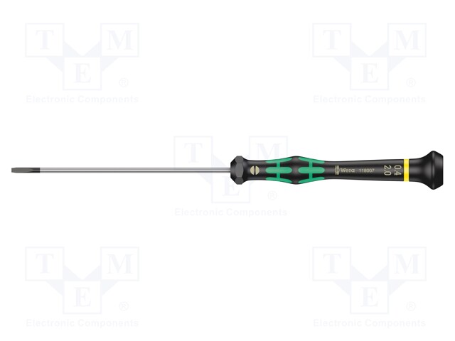 Screwdriver; slot; precision; 2,0x0,4mm; Series: Kraftform Micro