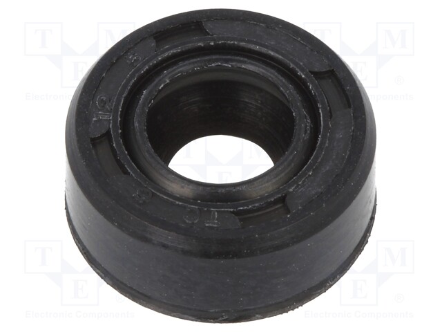 Oil seal; NBR; D: 5mm; -40÷100°C; Shore hardness: 70; Shaft dia: 6mm