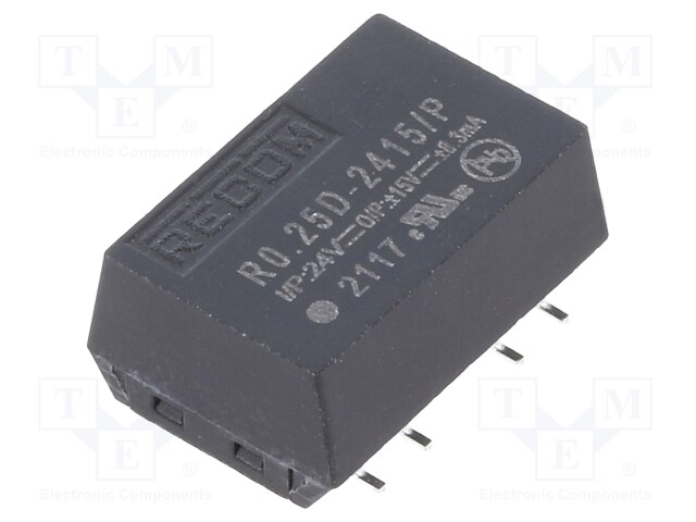 Converter: DC/DC; 0.25W; Uin: 21.6÷26.4V; Uout: 15VDC; Uout2: -15VDC