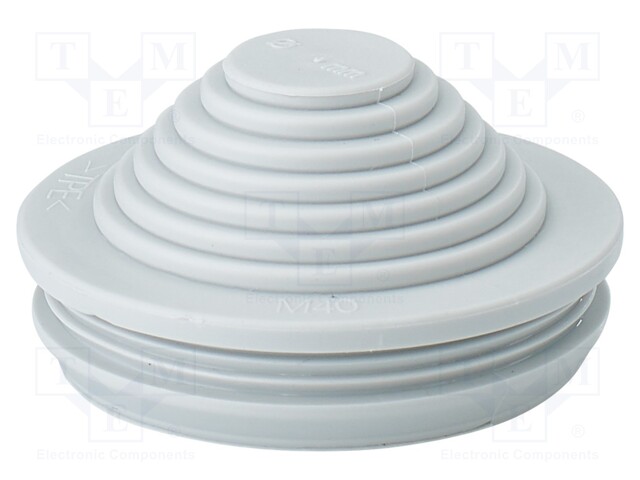Grommet; elastomer thermoplastic TPE; grey; -25÷35°C; 13÷34mm