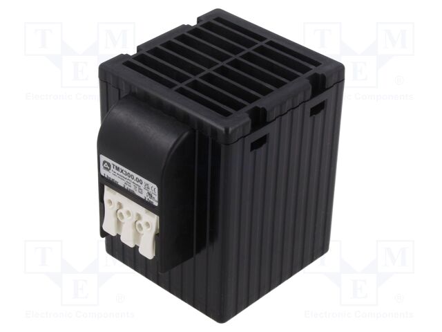 Blower; heating; 300W; 230VAC; IP20; for DIN rail mounting