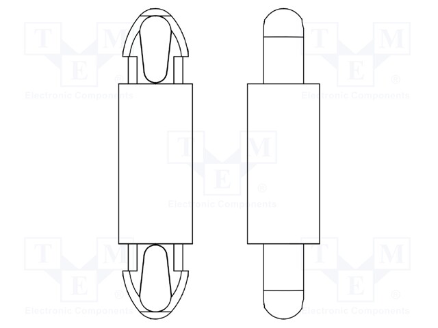 PCB distance; polyamide 66; L: 10mm; latch/latch; Colour: black