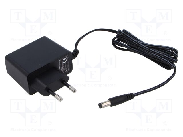 Power supply: switching; mains,plug-in; 7.5VDC; 1A; 7.5W; 80.3%