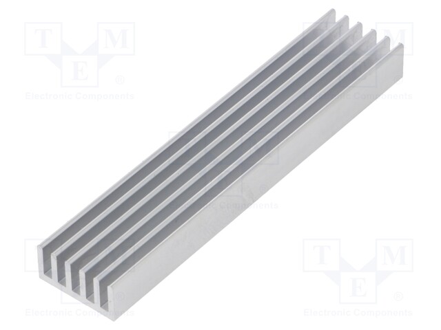 Heatsink: extruded; grilled; natural; L: 100mm; W: 21mm; H: 10mm