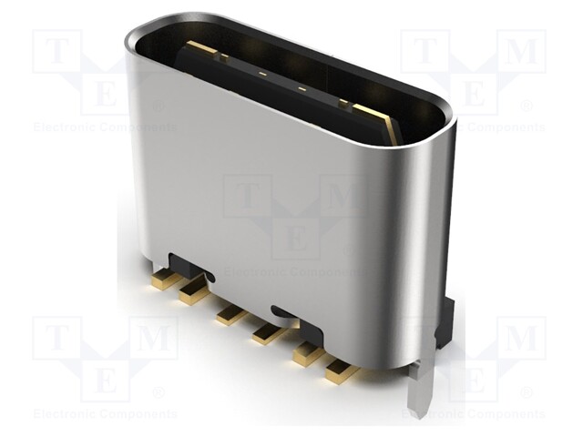 Socket; USB C; SMT; Application: only for charging (6p)