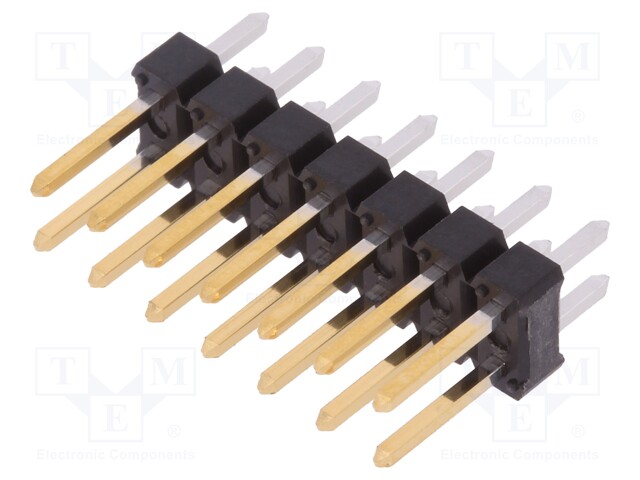 Pin header; pin strips; BERGSTIK; male; PIN: 14; straight; 2.54mm