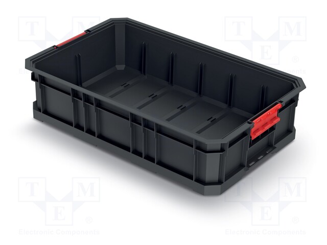 Container: cuvette; black; 520x327x125mm; 50kg; MODULAR SOLUTION