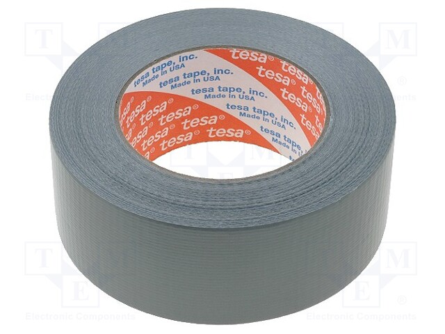 Tape: duct; W: 48mm; L: 50m; D: 180um; silver; natural rubber; 15%