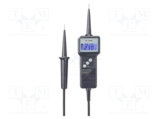 Tester: electrical; LCD 3,5 digit (1999); Sampling: 3x/s; IP65