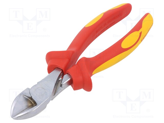 Pliers; side,cutting,insulated; 180mm; 1kVAC