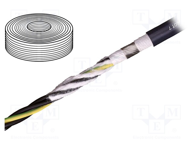 Wire: motor; chainflex® CFROBOT7; 4G2,5mm2 + 2x2x1,5mm2; PUR