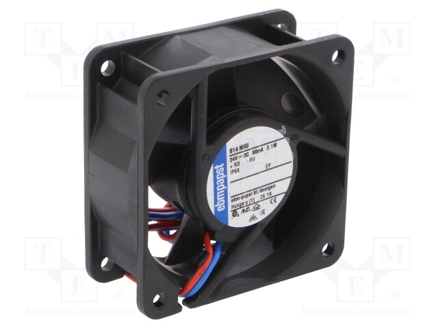 Fan: DC; axial; 60x60x25mm; 43m3/h; 37dBA; ball bearing; 5600rpm