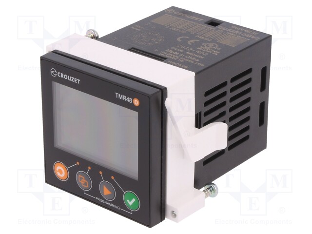 Timer; Range: 0,05s÷9999h; SPDT x2; 24÷240VAC; 24÷240VDC; 45x45mm