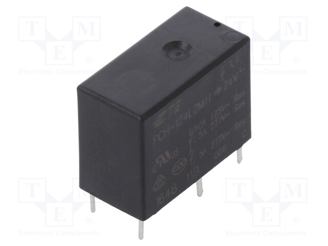 Relay: electromagnetic; SPST-NO; Ucoil: 24VDC; 5A/277VAC; 5A/30VDC