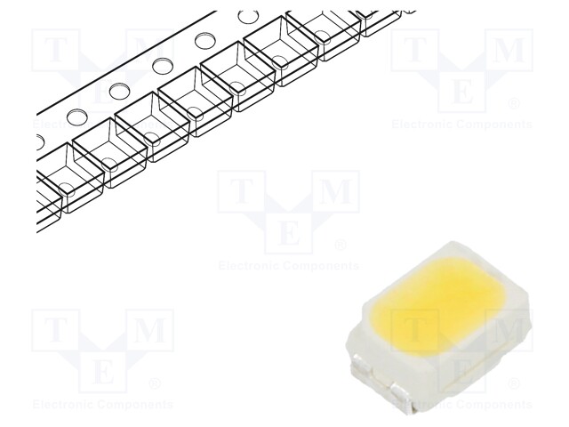 LED; SMD; 3020,PLCC2; white neutral; 10÷15lm; 3700-4500K; 80; 120°