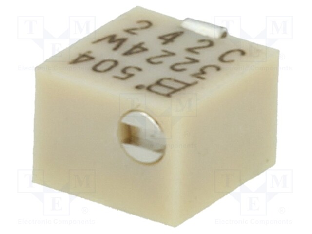 Potentiometer: mounting; multiturn; 500kΩ; 250mW; SMD; ±10%; linear