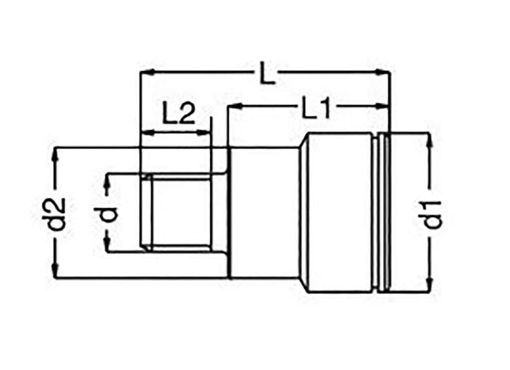 Quick connection coupling; straight; 10bar; Seal: FPM; L: 31mm